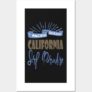 Pacific Ocean California Surf Paradise Posters and Art